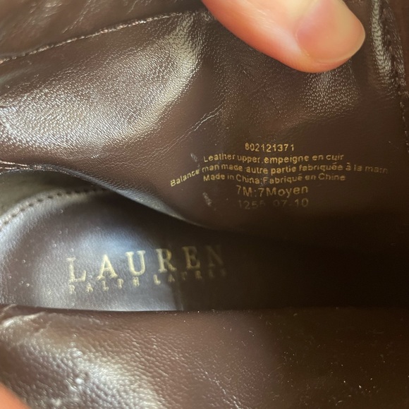 LAUREN Ralph Lauren brown suede booties - Picture 4 of 4
